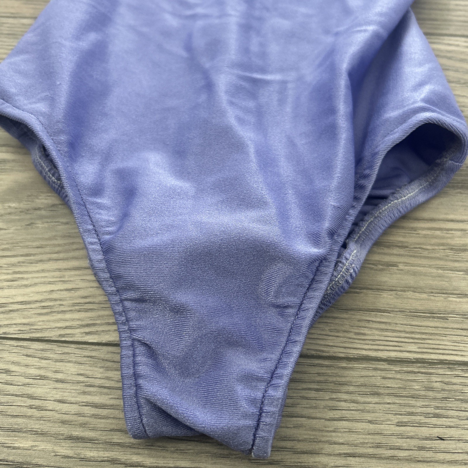 Flexatard 80s GILDA MARX Shiny Purple Leotard Vintage JAZZERCISE AEROBICS size P