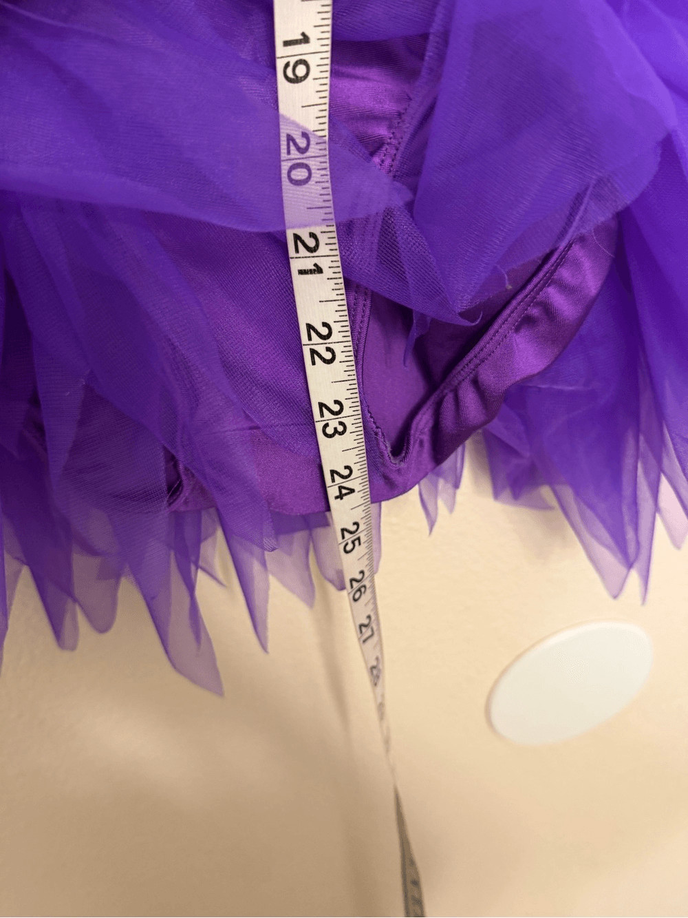 Glamour solo dance costume purple black feather rhinestone sassy LC