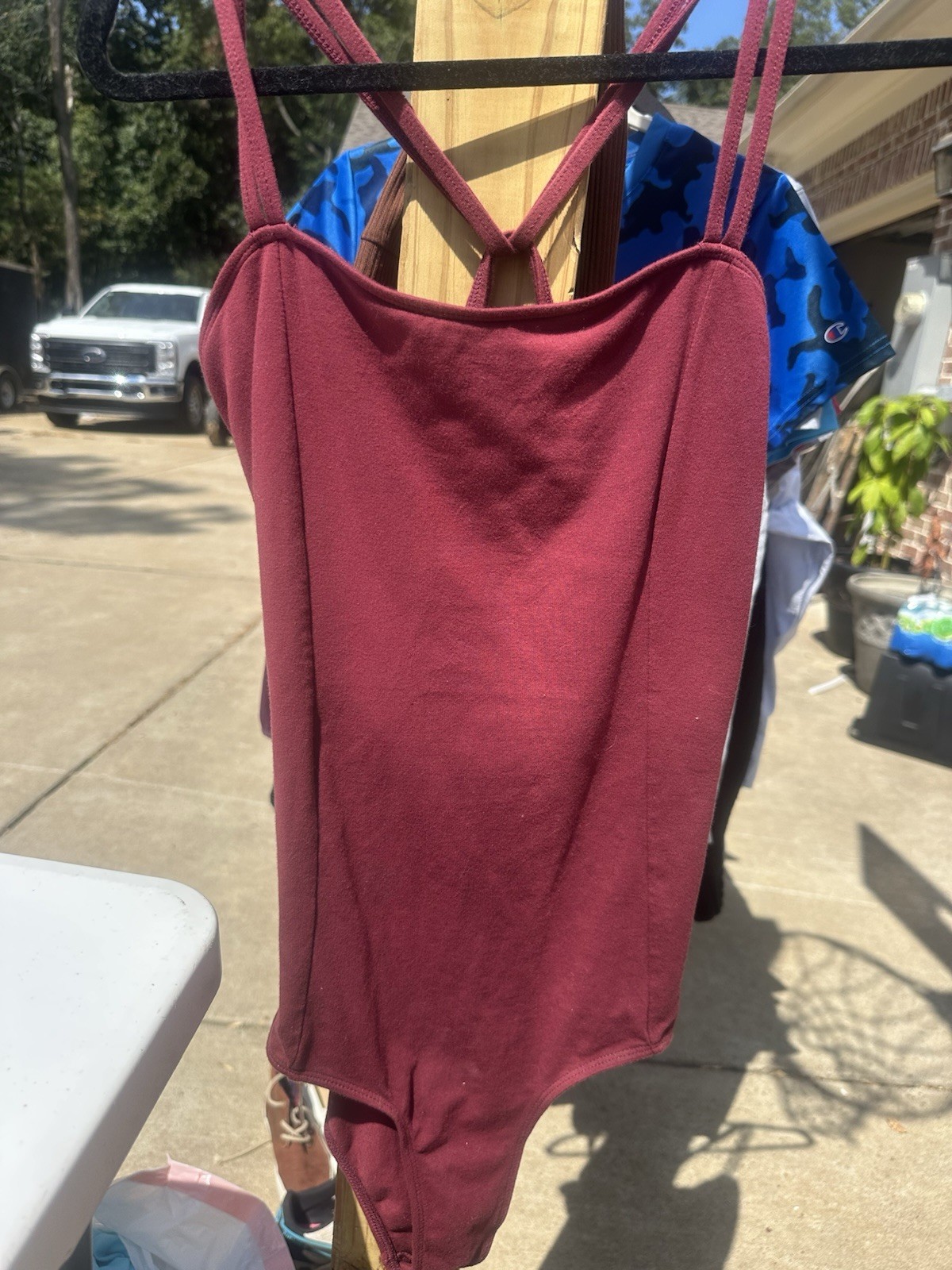 Adult Xl Leotard (Theatricals) Dance Costume Ballet Gymnastics Maroon