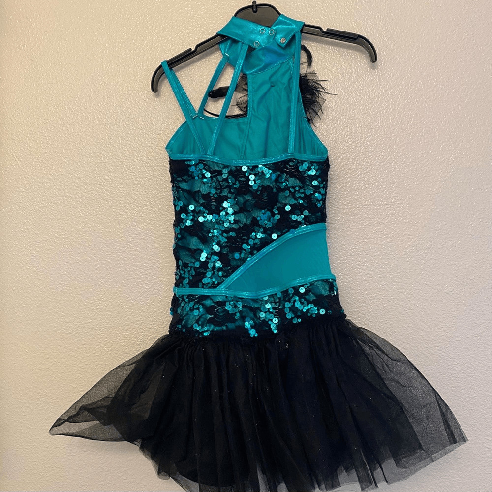 WEISSMAN Dance costume ballet feather aqua tutu U Got The Look 10488 adult SA