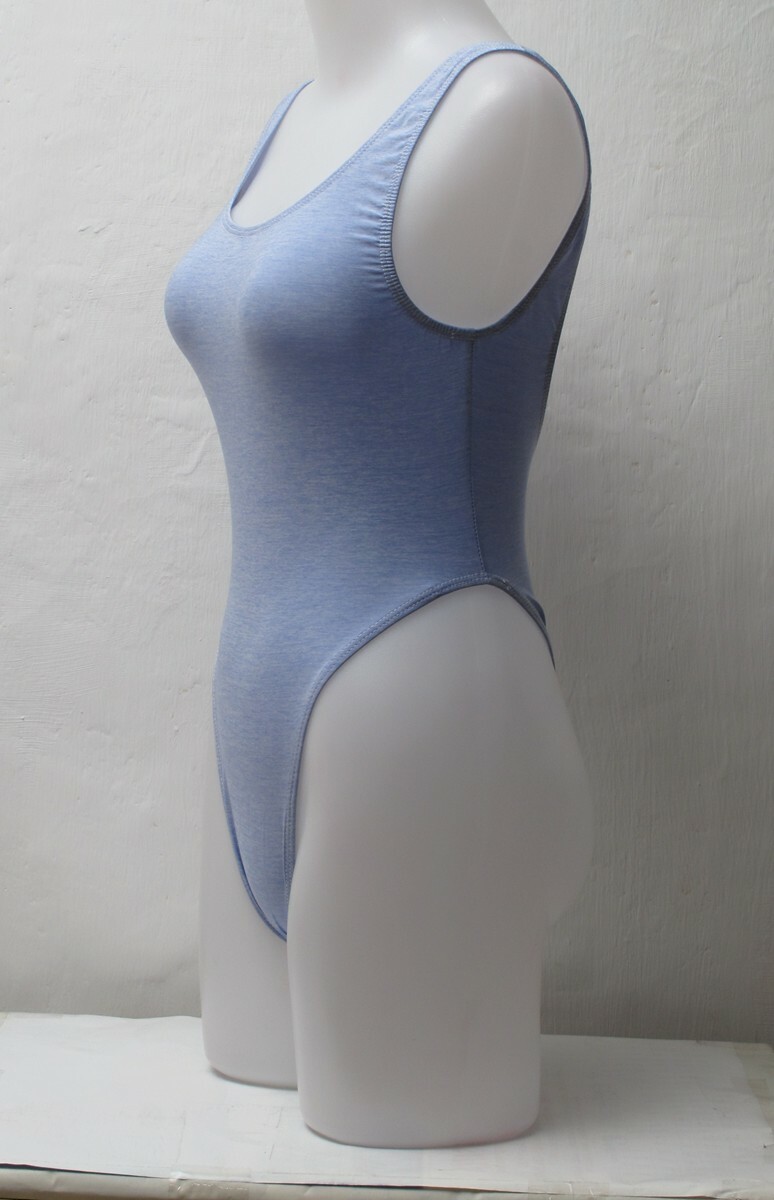 Light Blue Spandex Dance / Fitness Leotard for Women size 10 Small
