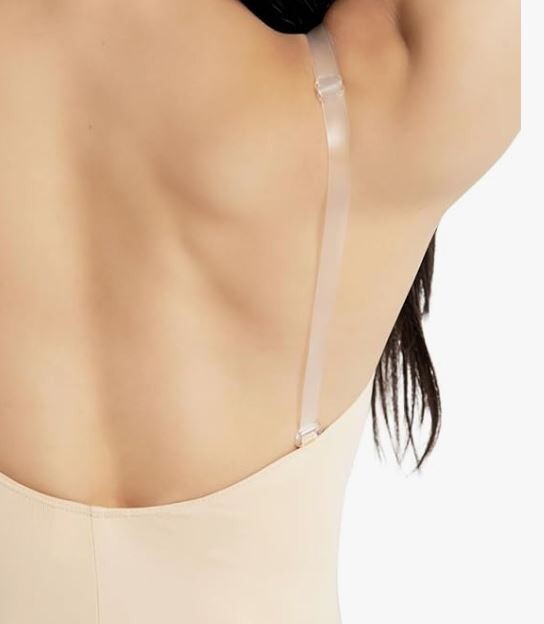 Capezio Women’s Camisole Leotard w/Clear Transition Straps Nude X-SMALL