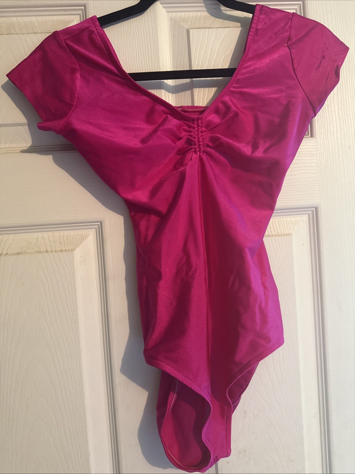 VTG Ladies Flexatard 1978 Pink Flexatard By Gilda Marx Pink Workout Bodysuit
