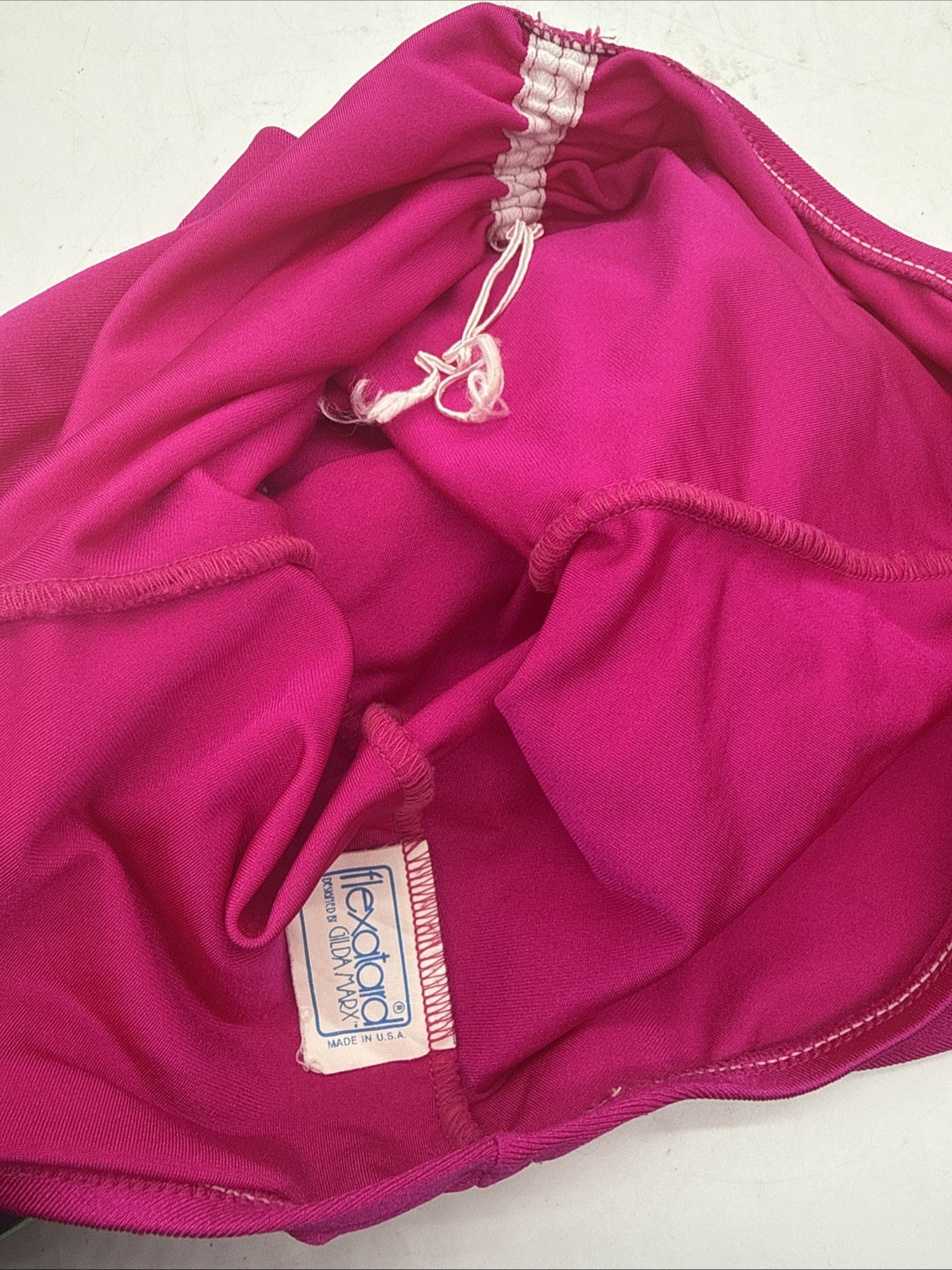 VTG Ladies Flexatard 1978 Pink Flexatard By Gilda Marx Pink Workout Bodysuit