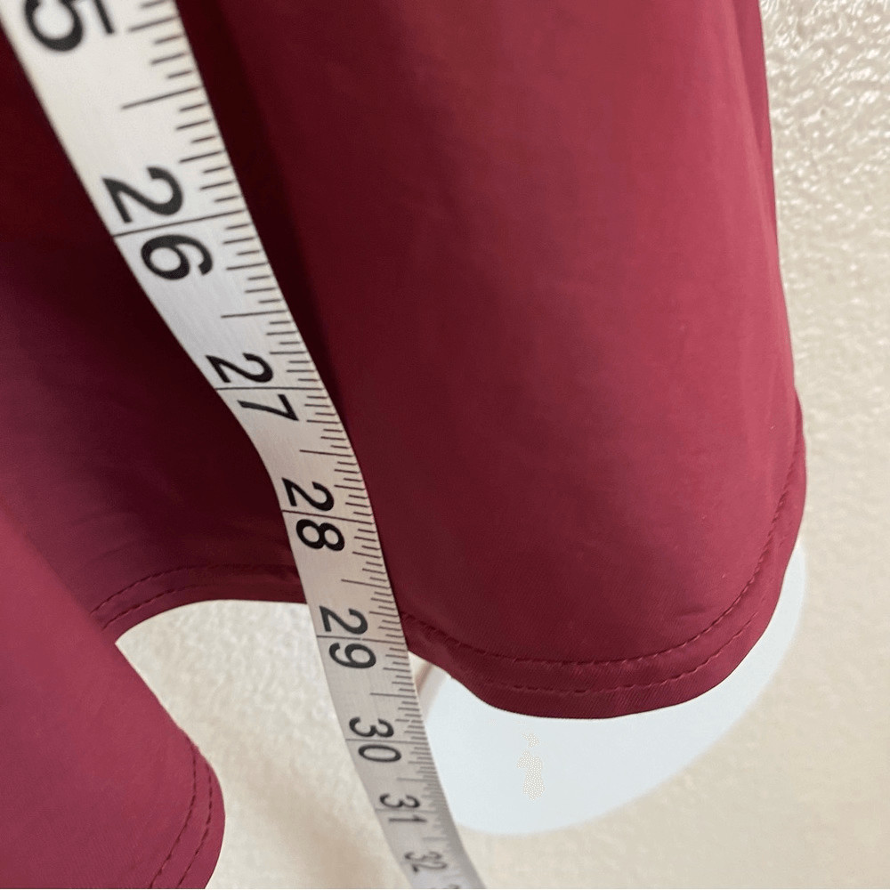 Weissman Balera Dance costume burgundy red Point D’Esprit Day Dress D11099 SA