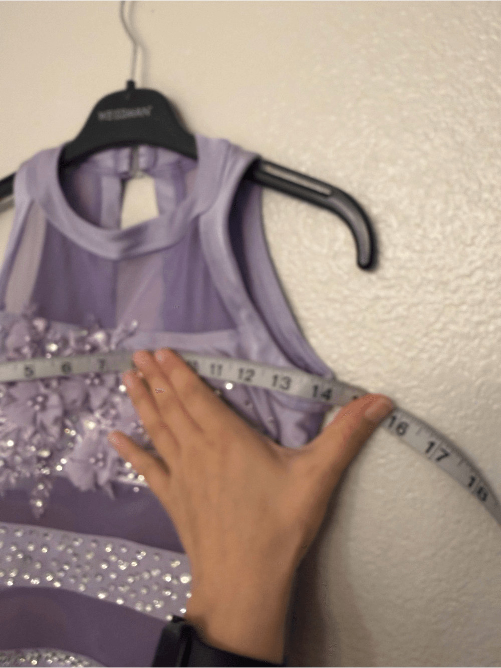 Ilo Gear Glam contemporary lavender purple custom dance costume XSA adult