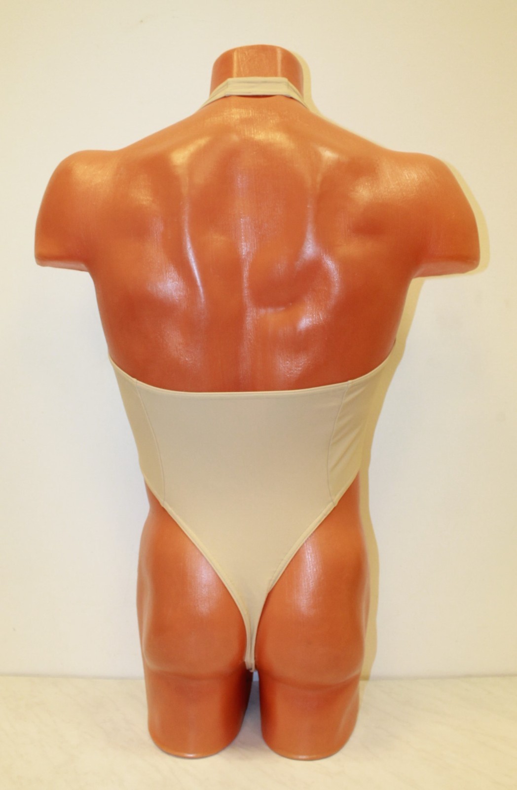Men Thong Leotard 150-17 Flesh Color Spandex Size L
