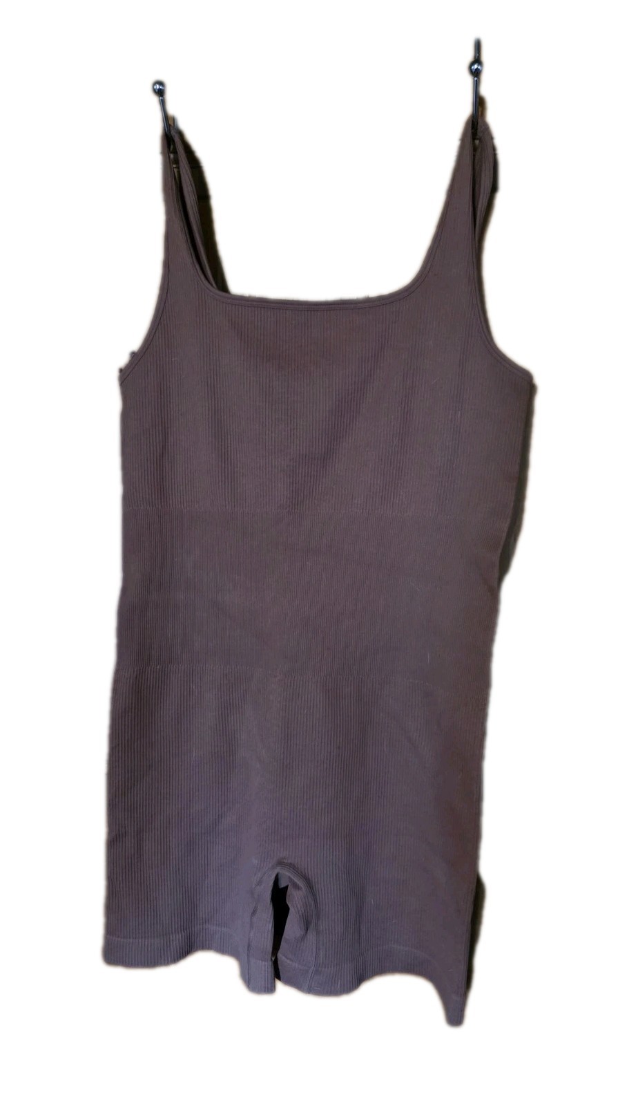 OQQ Brown Sleeveless Unitard Xl