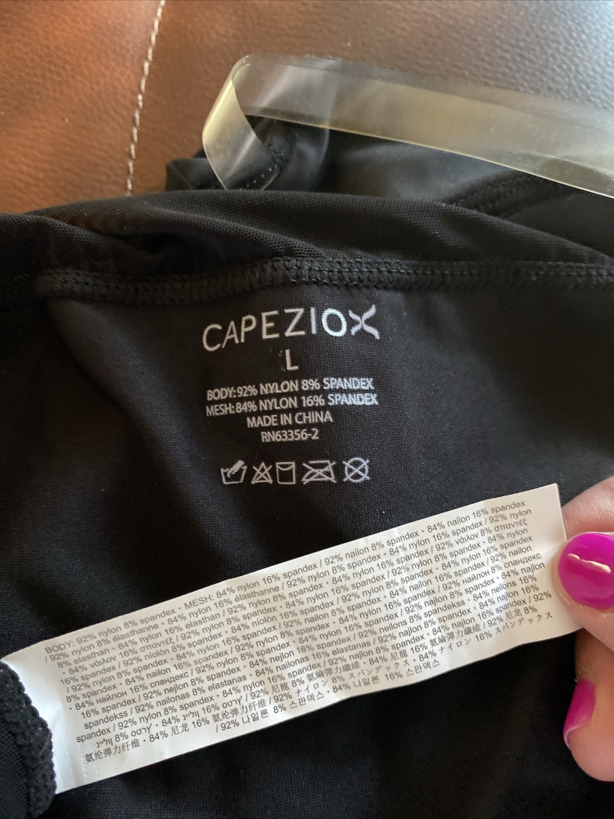 Capezio NWT Sexy Blk Plunge Neck Mesh Midriff Leotard Body Suit Women L