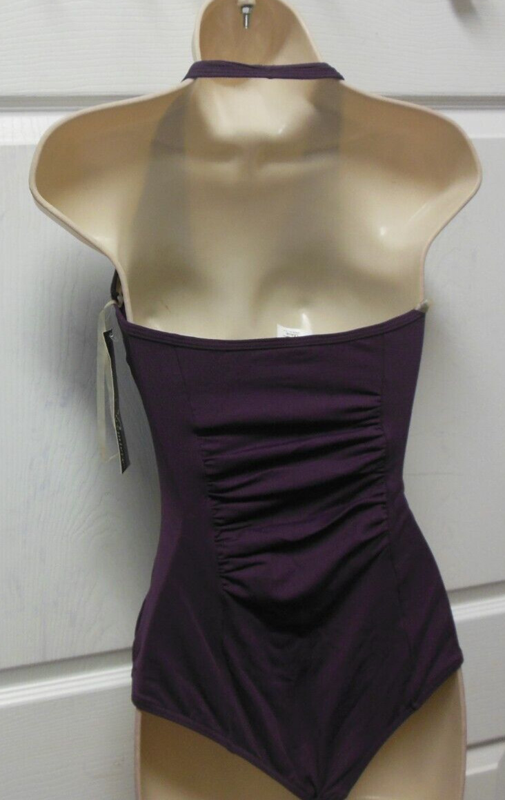 Body wrappers halter shirred leotard DRG Ladies Large floating shelf bra
