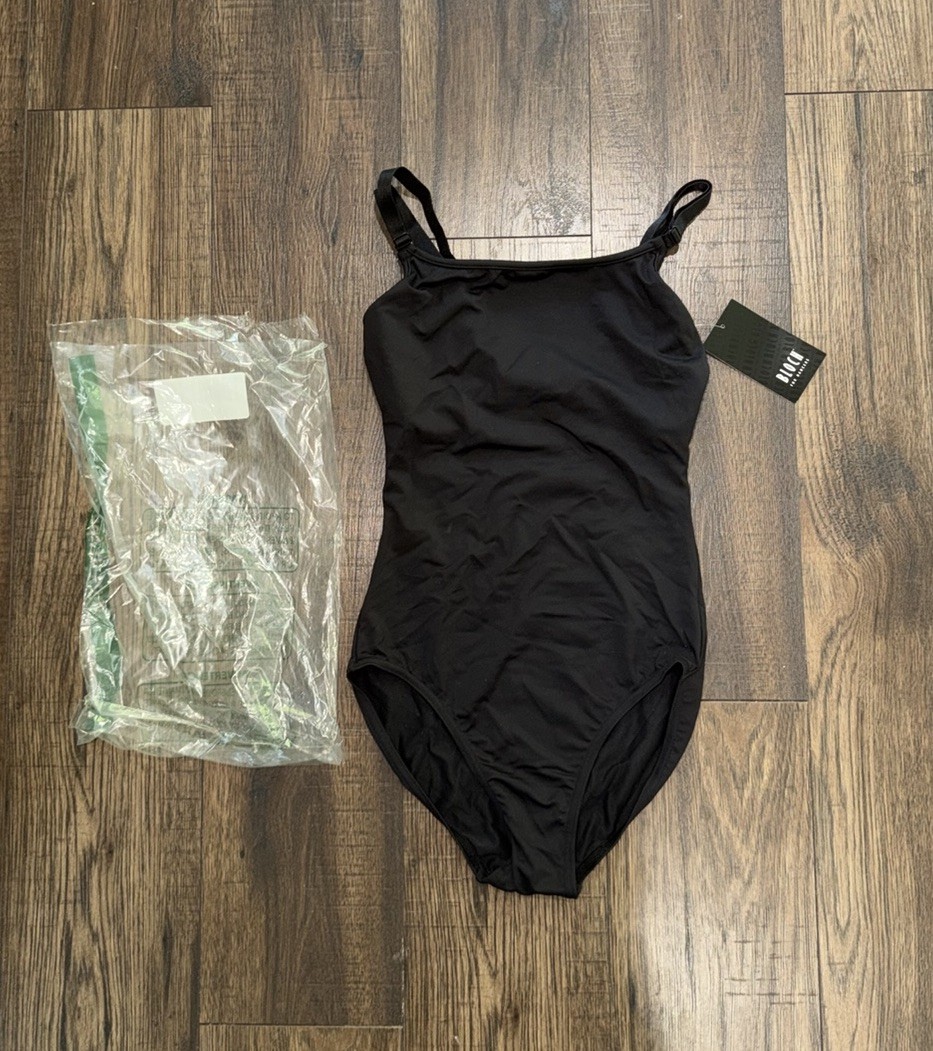 BlochDance Women’s YashinaAdjustable Strap Camisole Leotard. Black. New Size Sm