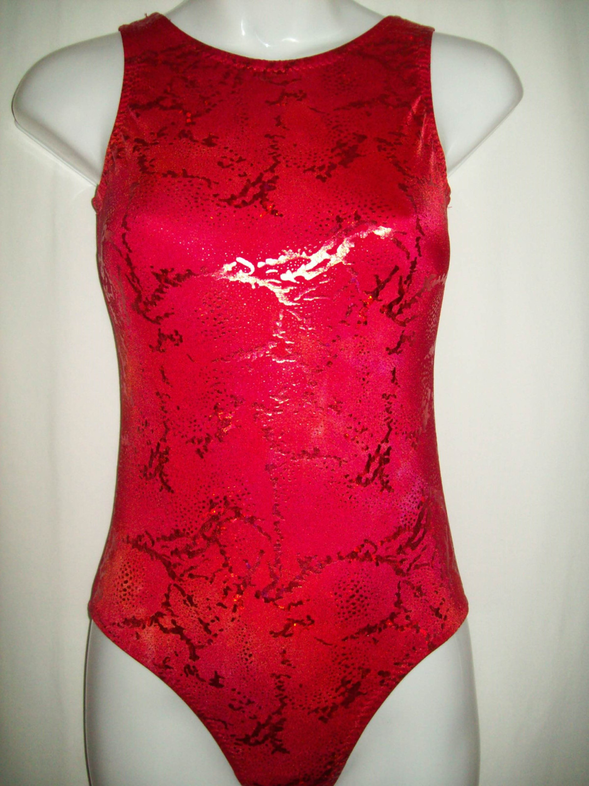 ADULT HOLOGRAM FOIL SEASCAPE LEOTARD – Choice of 5 tie dye colors, gym,dance