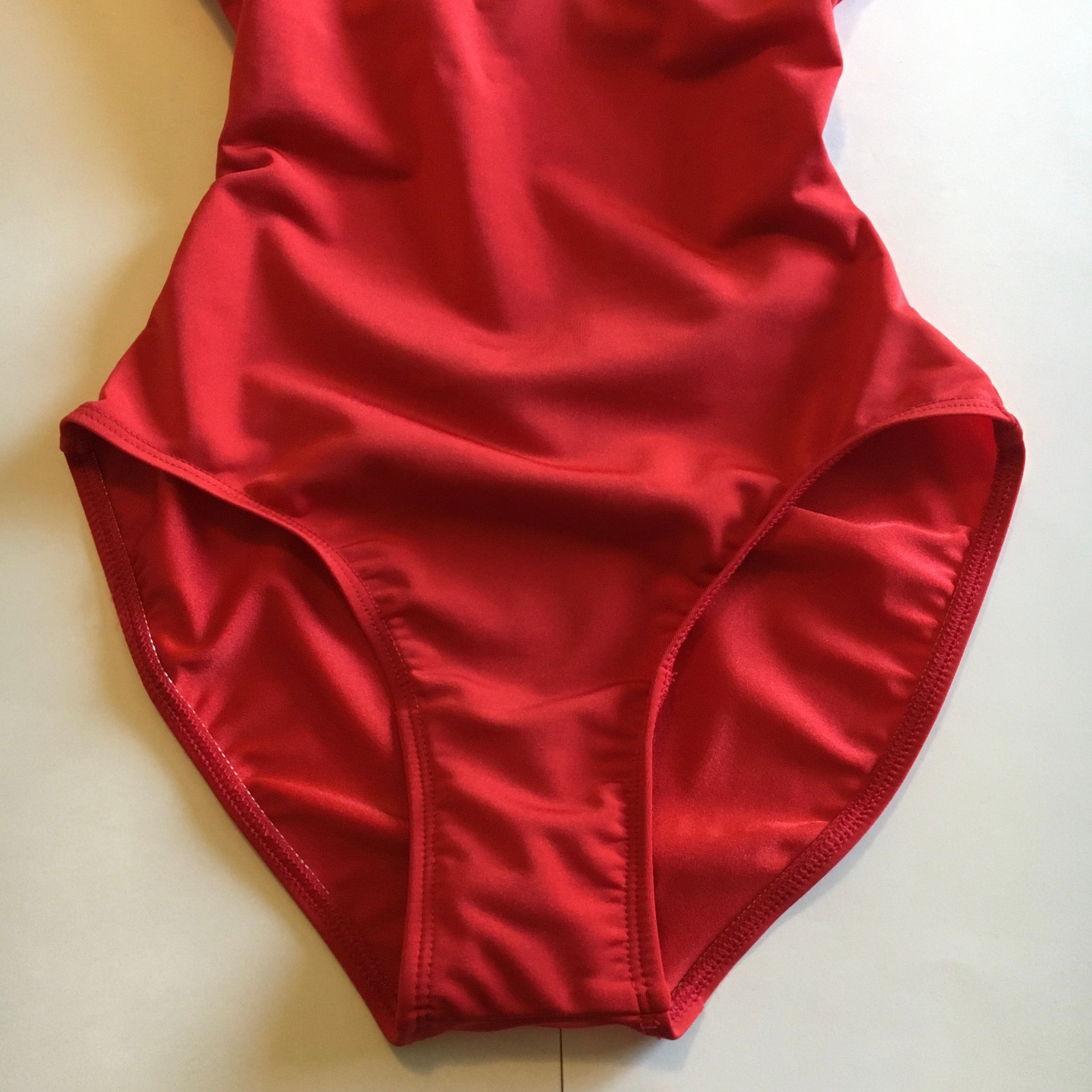 Red Blue Dance Leotard Ballet P XS Open Back Tank Sporty Mariia