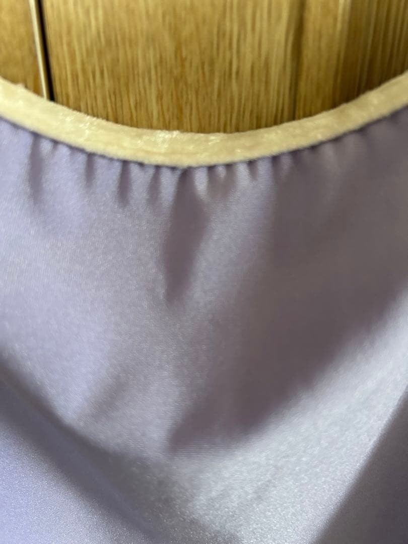 YUMIKO Leotard SL Light Purple Velvet Trim Made in Spain Rare