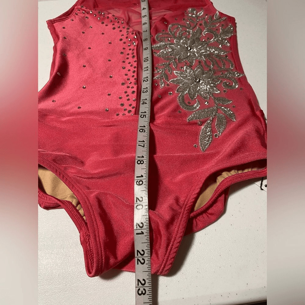 Ilo Gear Glam hot pink custom dance costume contemporary open illusion MA New