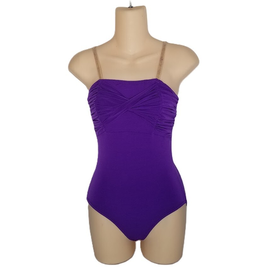 Reflections LEOTARD Dance Costume CHOICE Teal-Fuchsia-Purple NEW With Strap FLAW
