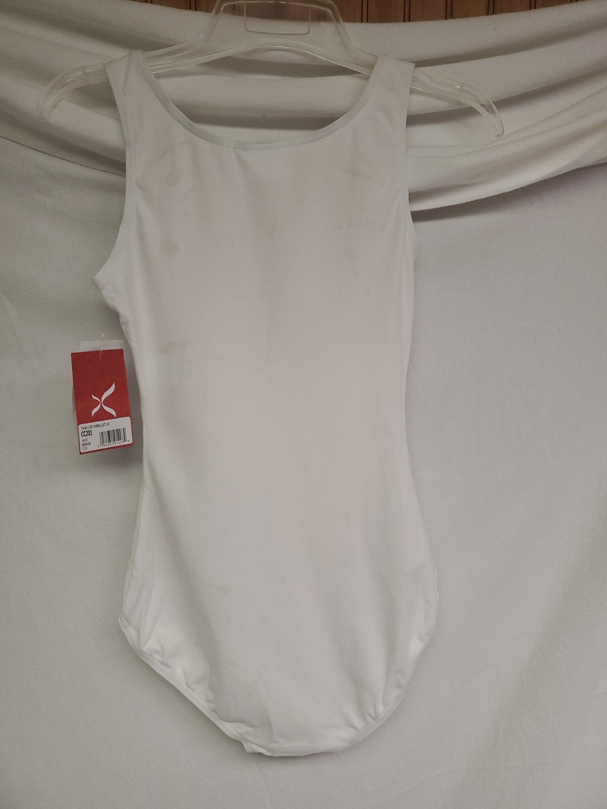 Capezio Women’s High-Neck Tank Leotard White Medium-CC201 📦