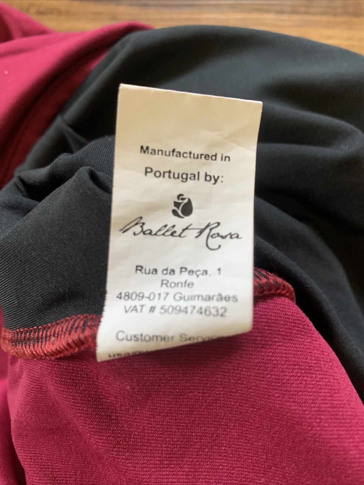 Used Ballet Rosa Wine Leotard Adult Small