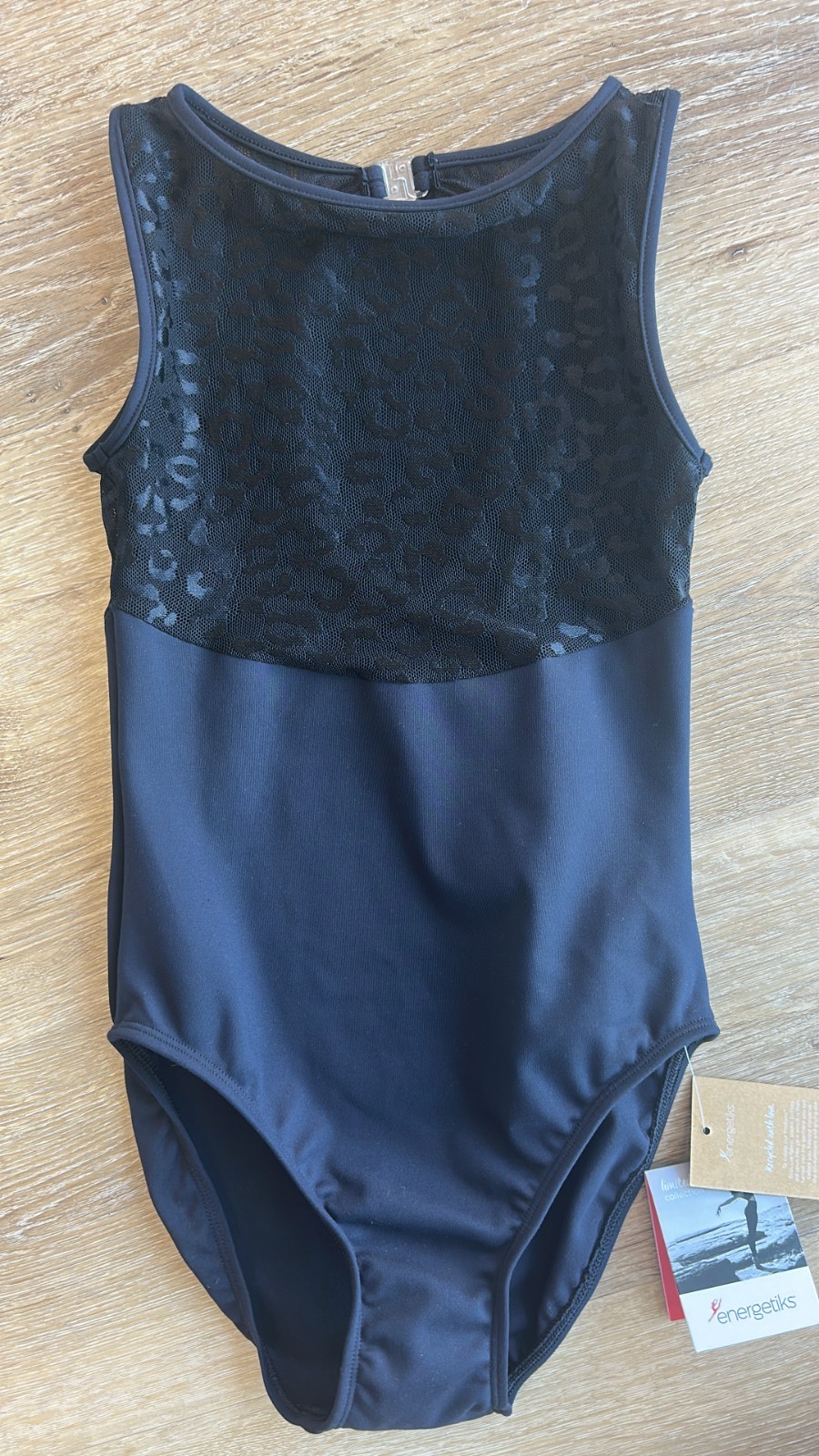 womens leopard black mesh ballet gynastics leotard