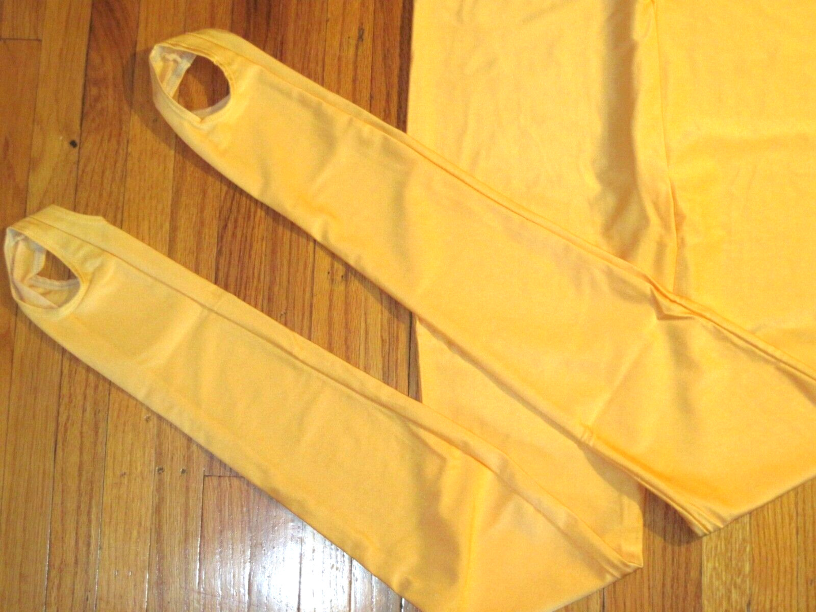 Plus Size Shiny Gold Tank Spandex Stirrup Foot Unitard Jumpsuit Size XL-14+ New