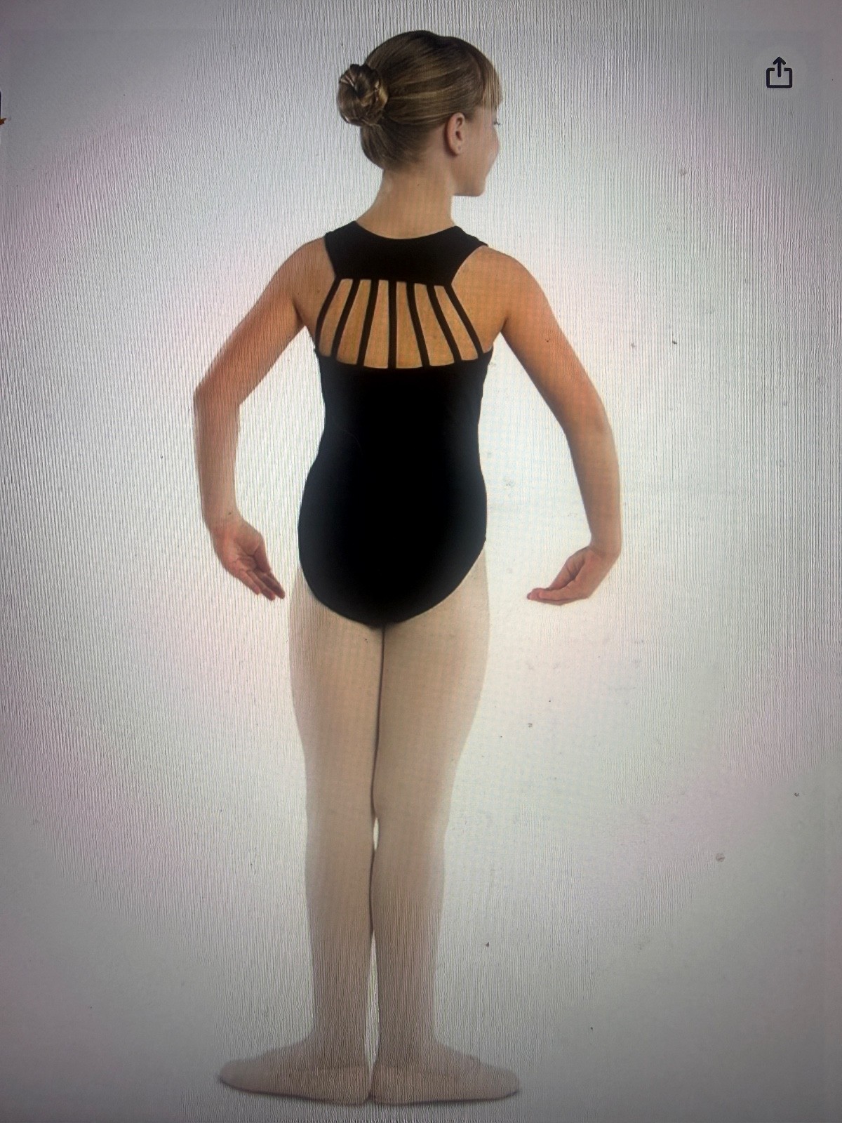 Danz N Motion by Danshuz Women’s Amelia Black Leotard strappy lined elegant S