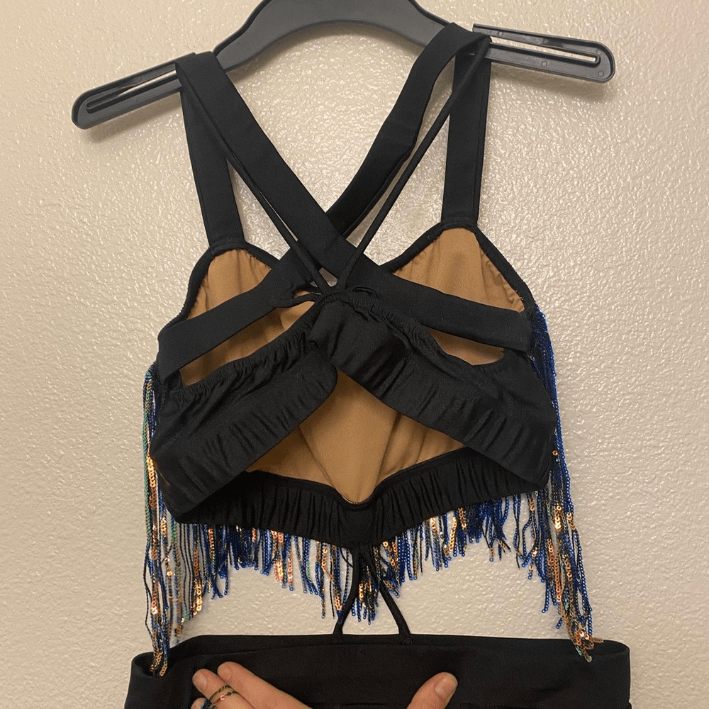 Revolution 10th House Dance solo Costume jazz fringe AFFINITY TH23107 LA adult