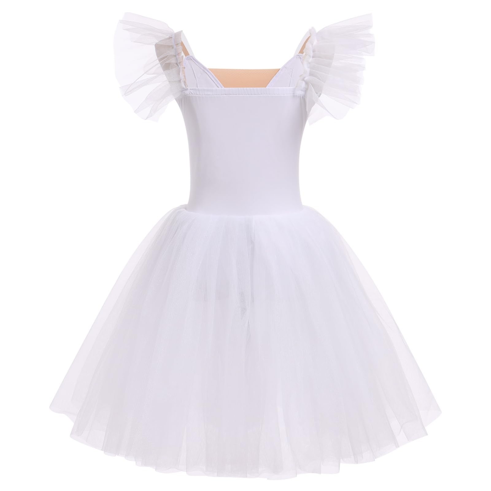 Elegant Ballerina Leotard for Women – Embroidered Tulle Skirted Dance Costume