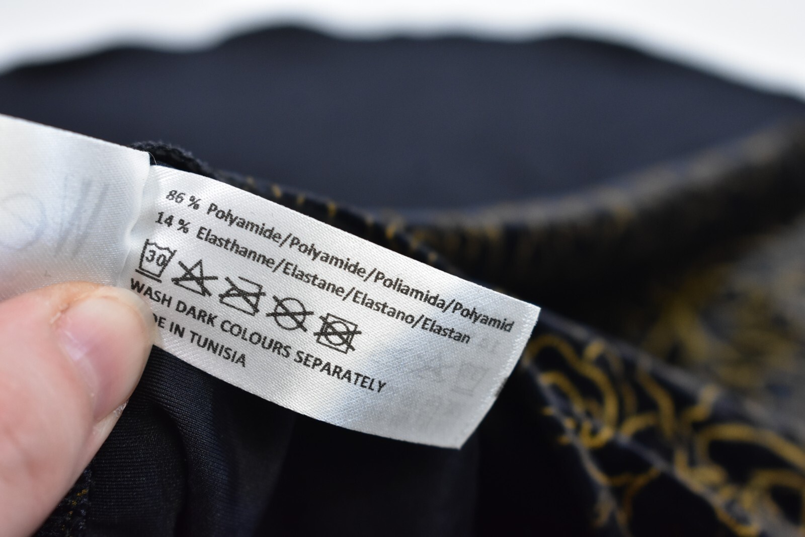 Wear Moi Nemesia Ballet Dance Black Gold Velours Venitien Stretch Skirt Womens S