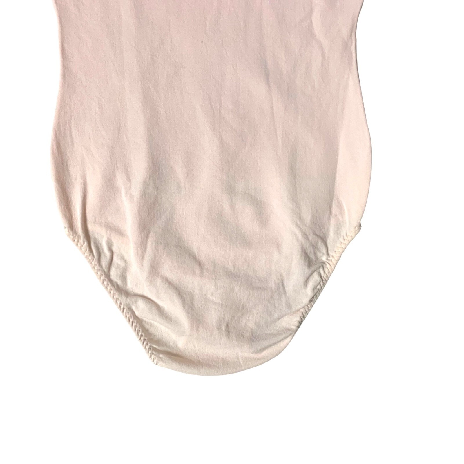 Danskin Adult Leotard Bodysuit Theatrical Pink Short Sleeve Scoop Neck M