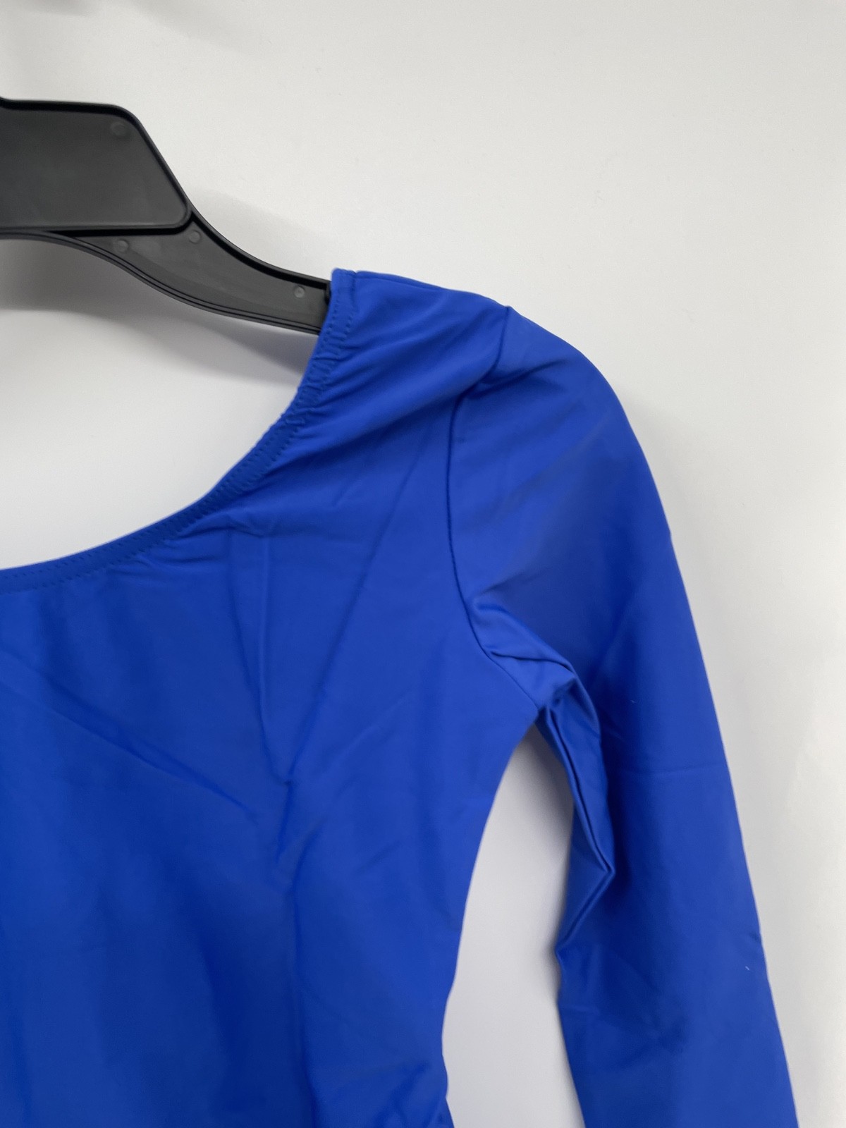 Theatricals Leotard Womens Medium Royal Stretch Long Sleeve Dance One Piece NWT