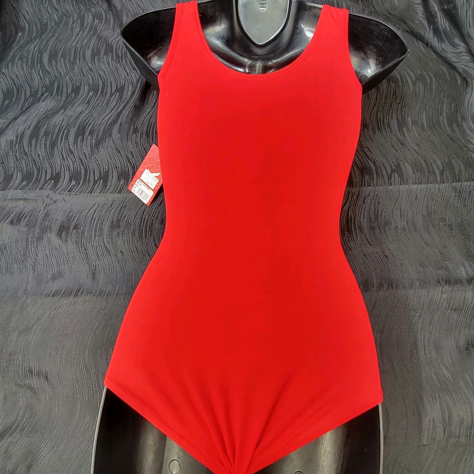 Capezio Scarlet Studio Collection Tank Leotard Scoop Front And Back Adult SZ XS