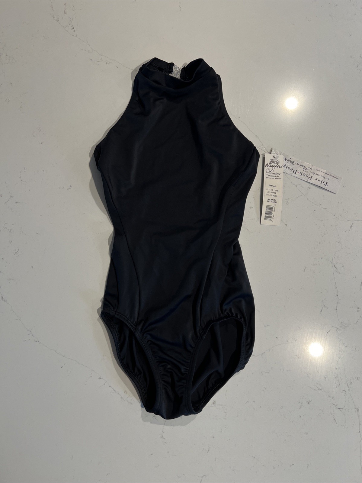 Premiere Collection Black MCKNCK Leotard By Body Wrappers ASmall P1210