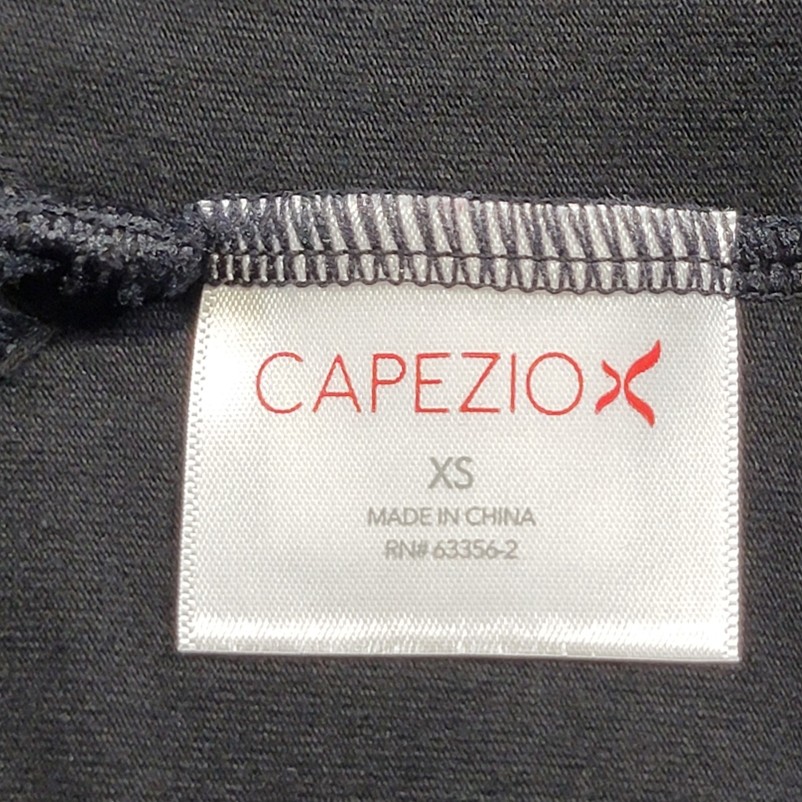 Capezio Strappy Back Camisole Leotard Black Scoop Front Criss-cross Back SZ XSA