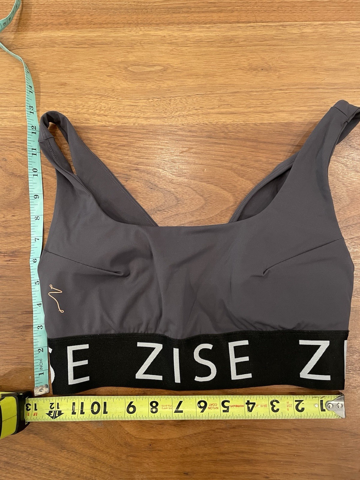 BLOCH ZISE COLLECTION – Sports Bra – Adult S – Dark Grey NWOT