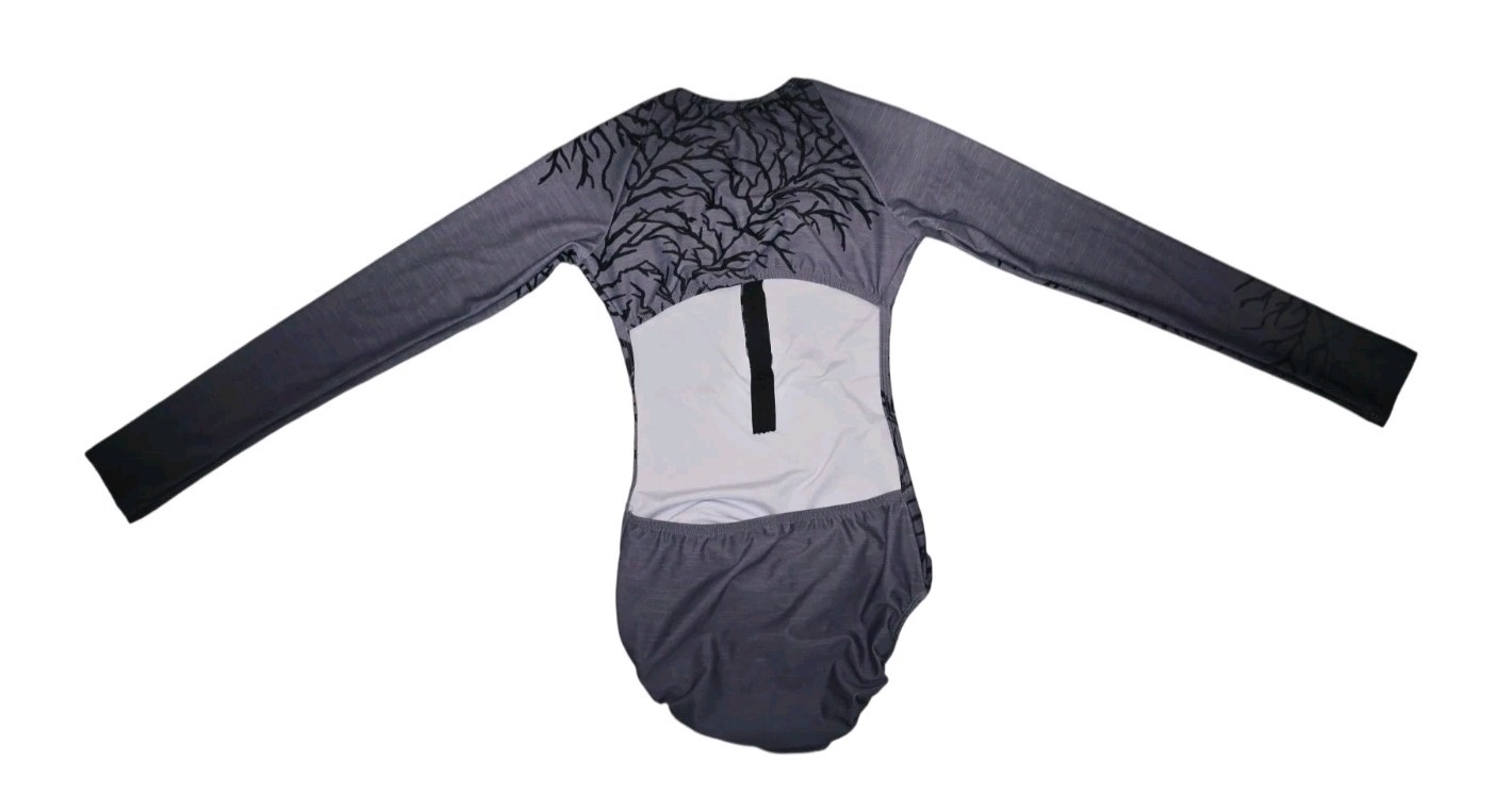 Alexandra CollectionSequoia Grey Leotard Ballet Dance Adult Size Small