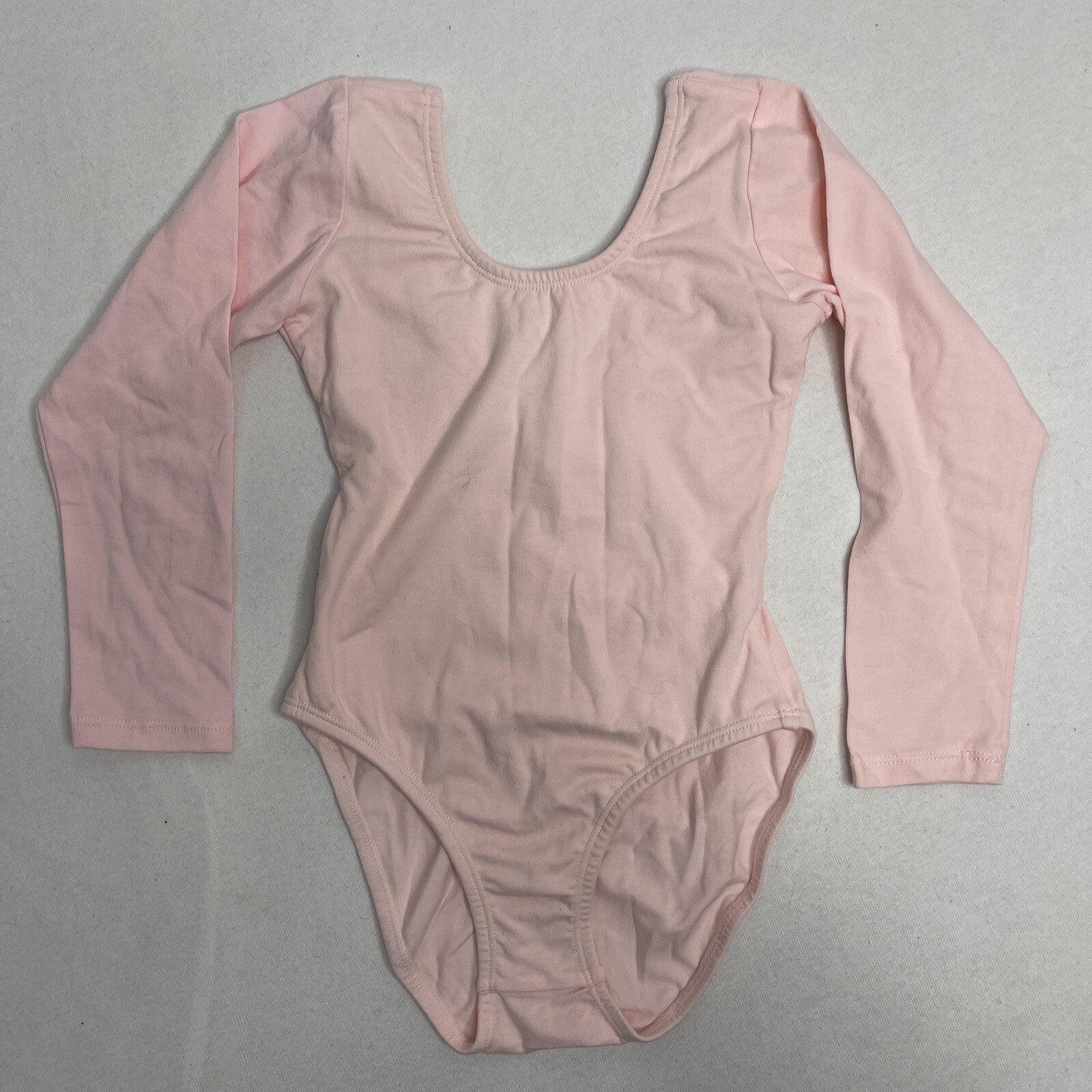 Dancina Girls Leotard Classic Long Sleeve Ballet Dance Soft Breathable Pink Sz 6