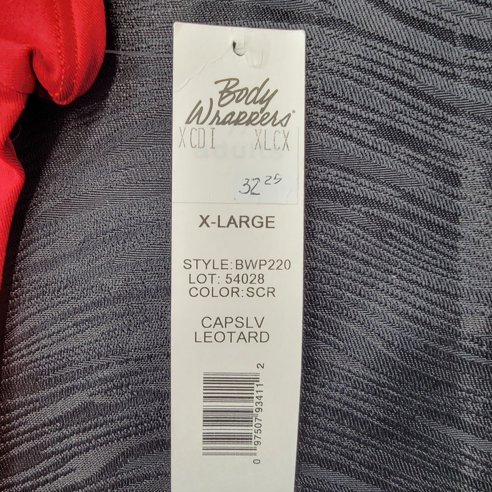 Body Wrappers Red ProWEAR Higher Neckline Cap sleeves Scoop Back Leotard SZ. XS