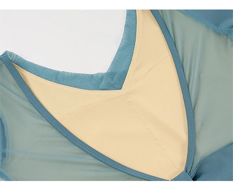 Ballet Leotards for Women Adult V-neck Dance Leotards Nylon Mesh Backless