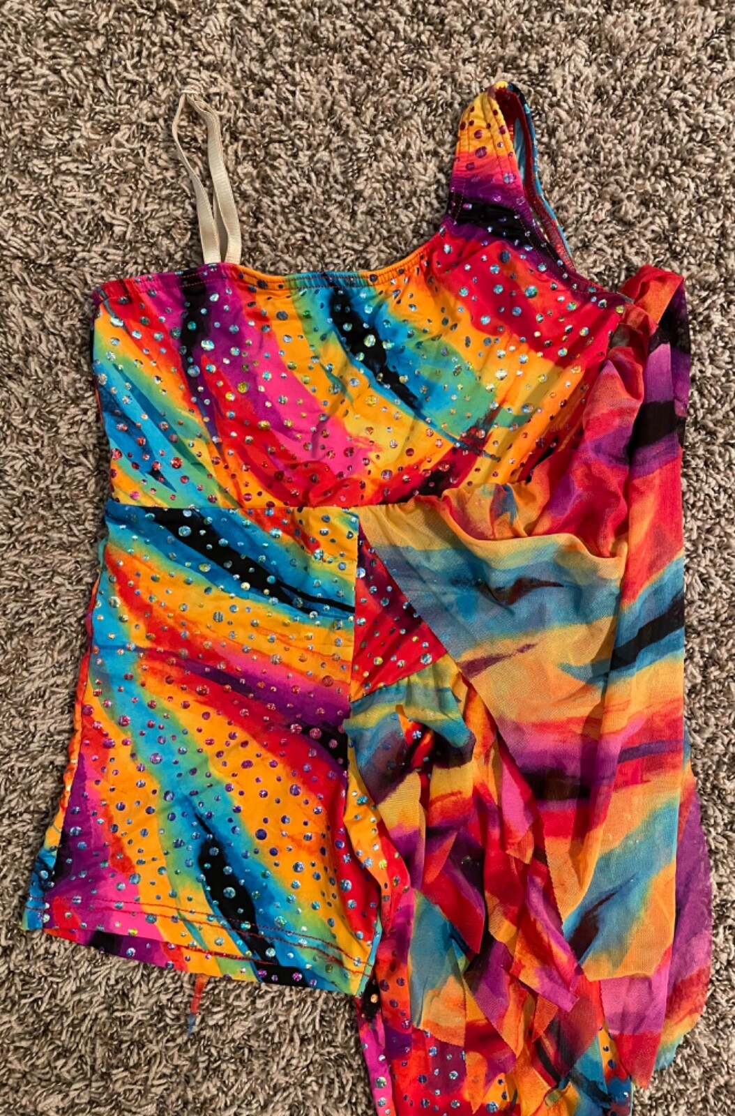Costume Gallery Dance Unitard Adult Small Jazz/ Tap / Lyrical Multi Colored