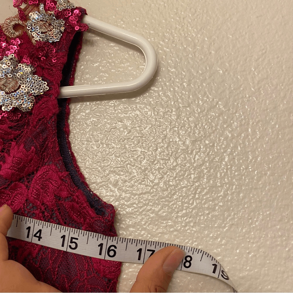 Curtain Call Dance Costume lyrical hot pink lace dress R625 adult med. AME