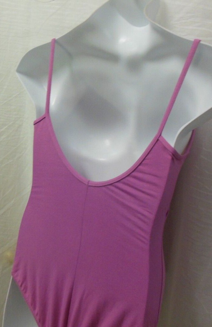 MIRELLA LADIES M207LM orchid Camisole leotard Princess Seam Ballet shopworn