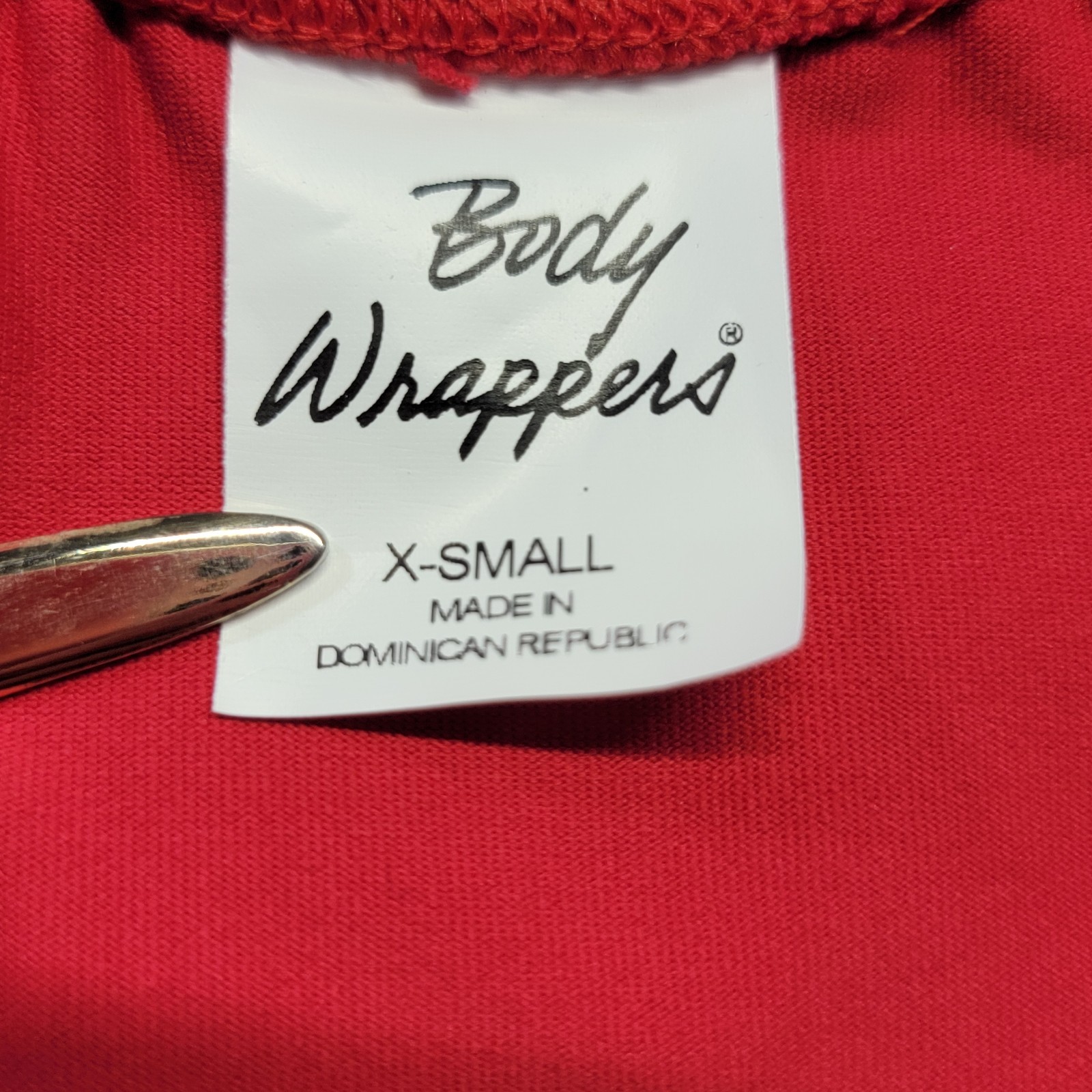Body Wrappers Cap Sleeve Leotard Red Cap Sleeve Scoop Neckline Front/Back SZ XSA