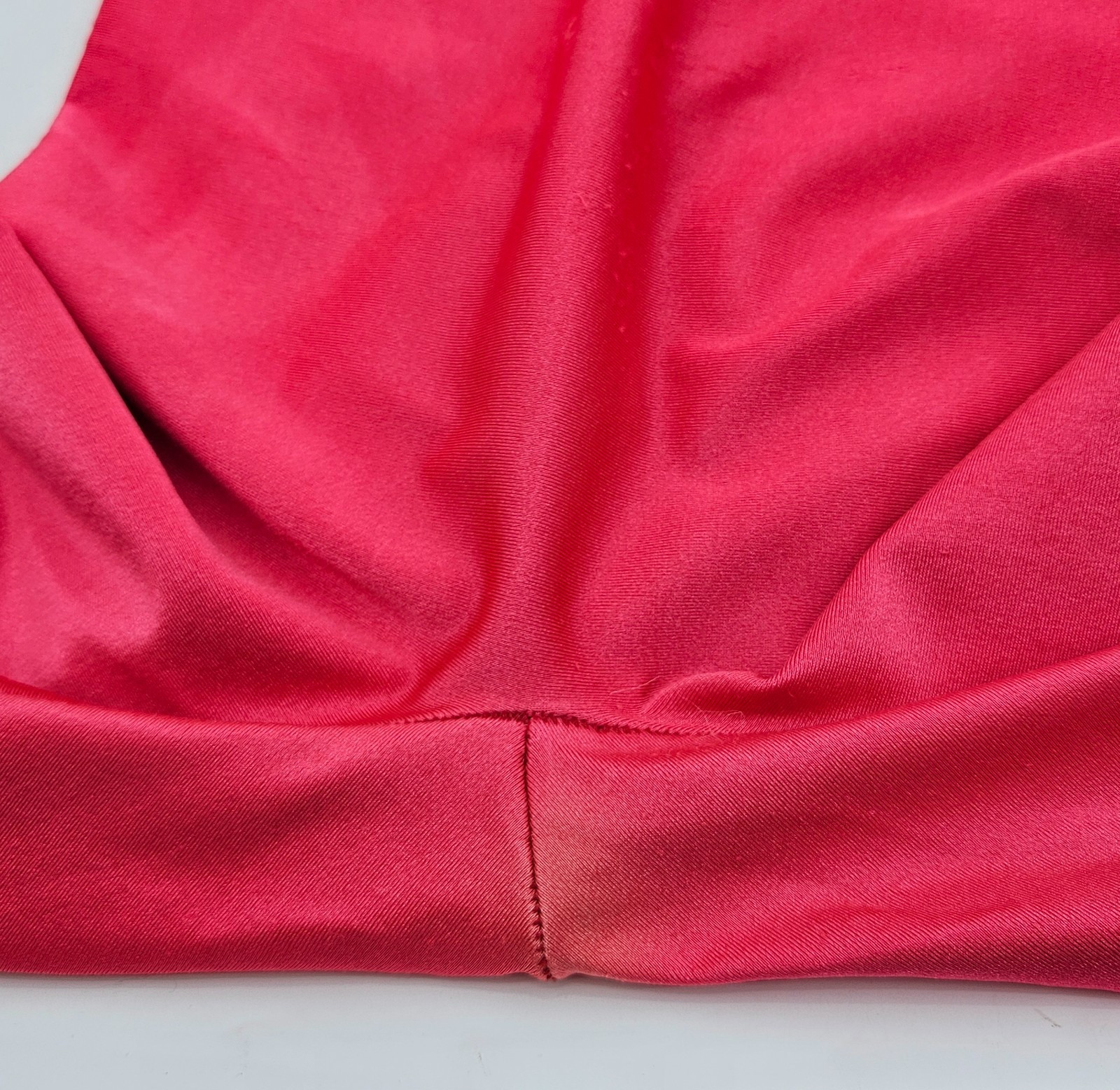 Vintage THE BODY CO. Shiny Jumpsuit Bodysuit Large Red Nylon Spandex Unitard