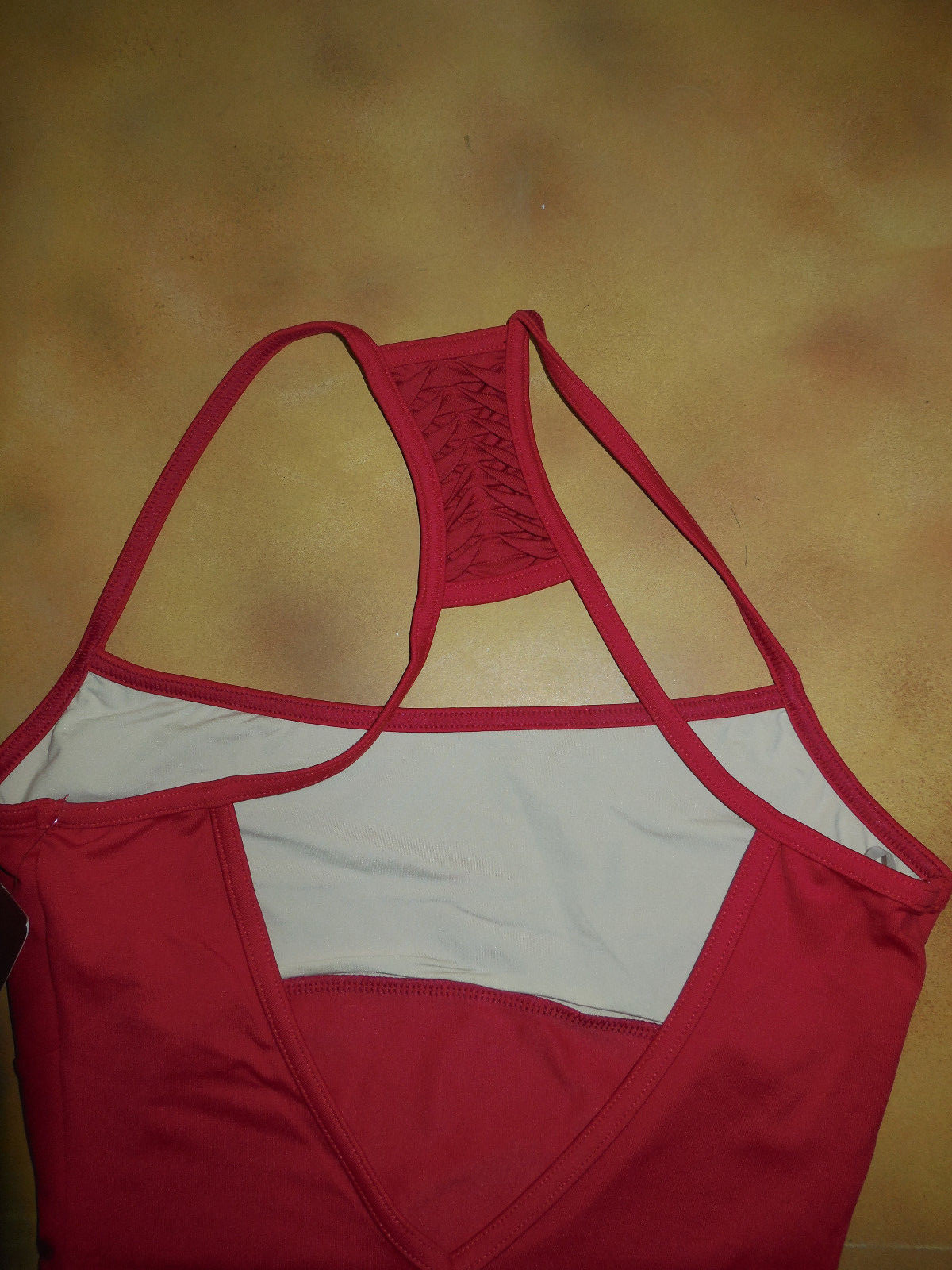 NWT Dance Mirella Garnet Racer Back Camisole Leotard Ladies Sm Adult M2070LM