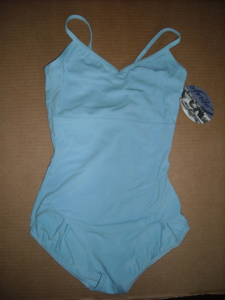 CAPEZIO TRIANGLE BACK LEOTARD CAMISOLE 9963 Lt Blue Navy Garnet Ladies sz