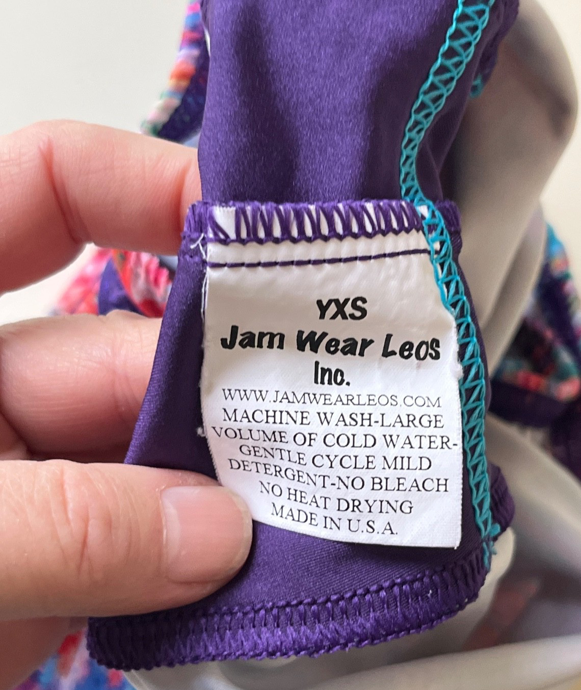 LEOS JAM WEAR PURPLE SLEEVELESS DANCE LEOTARD GIRL’S YOUTH XS CXS