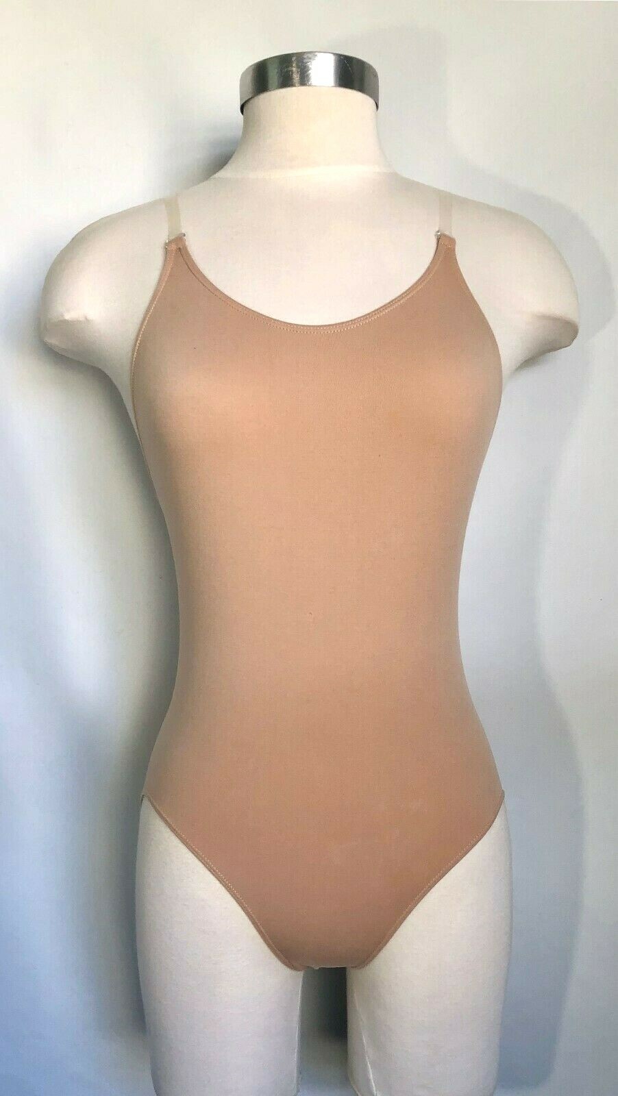 Capezio Nude Seamless Bodyliner w/ Convertible Straps, Adult Size S