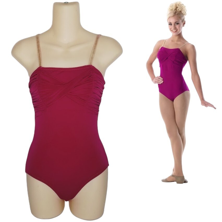 Reflections LEOTARD Dance Costume CHOICE Teal-Fuchsia-Purple NEW With Strap FLAW