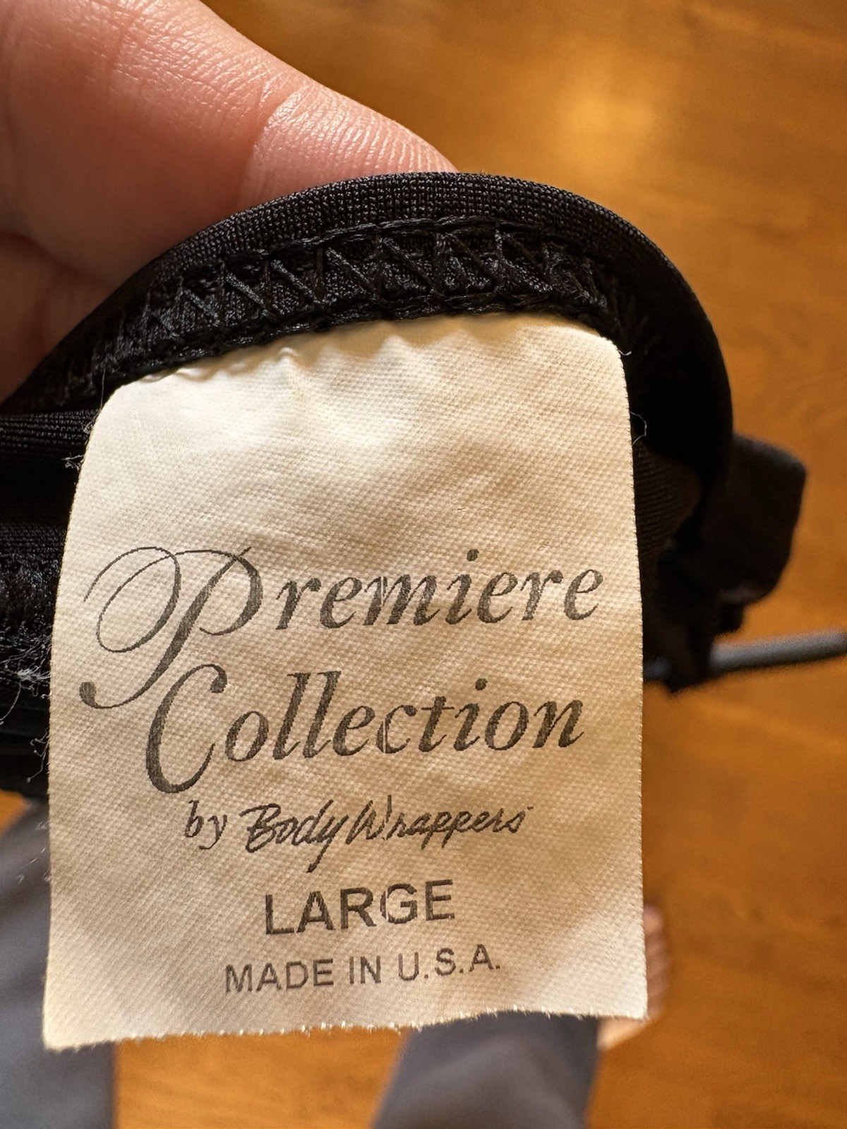 Premier Collection By Body Wrappers Black Dance Leotard Size Large