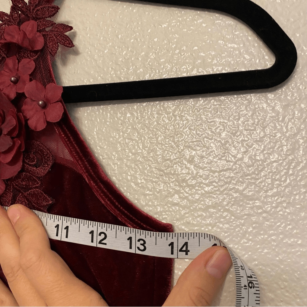 Burgundy red Solo Dance Costume Embellished V2364Y New Soul Child LC